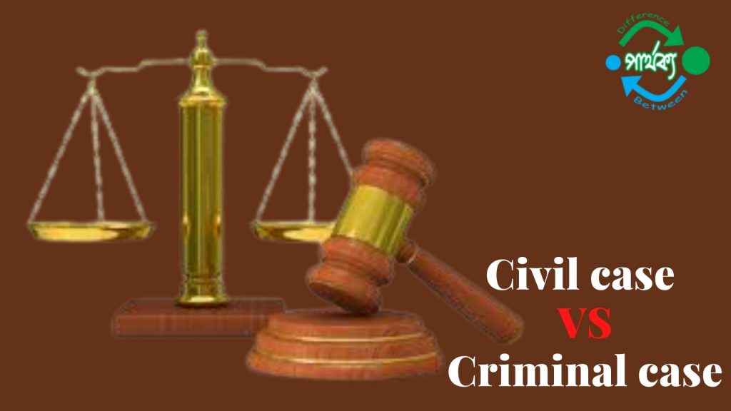 Civil case and Criminal case