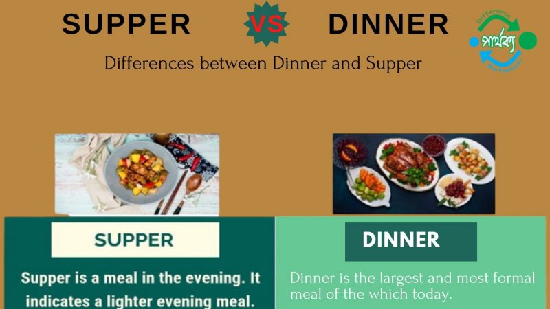 Dinner এবং Supper