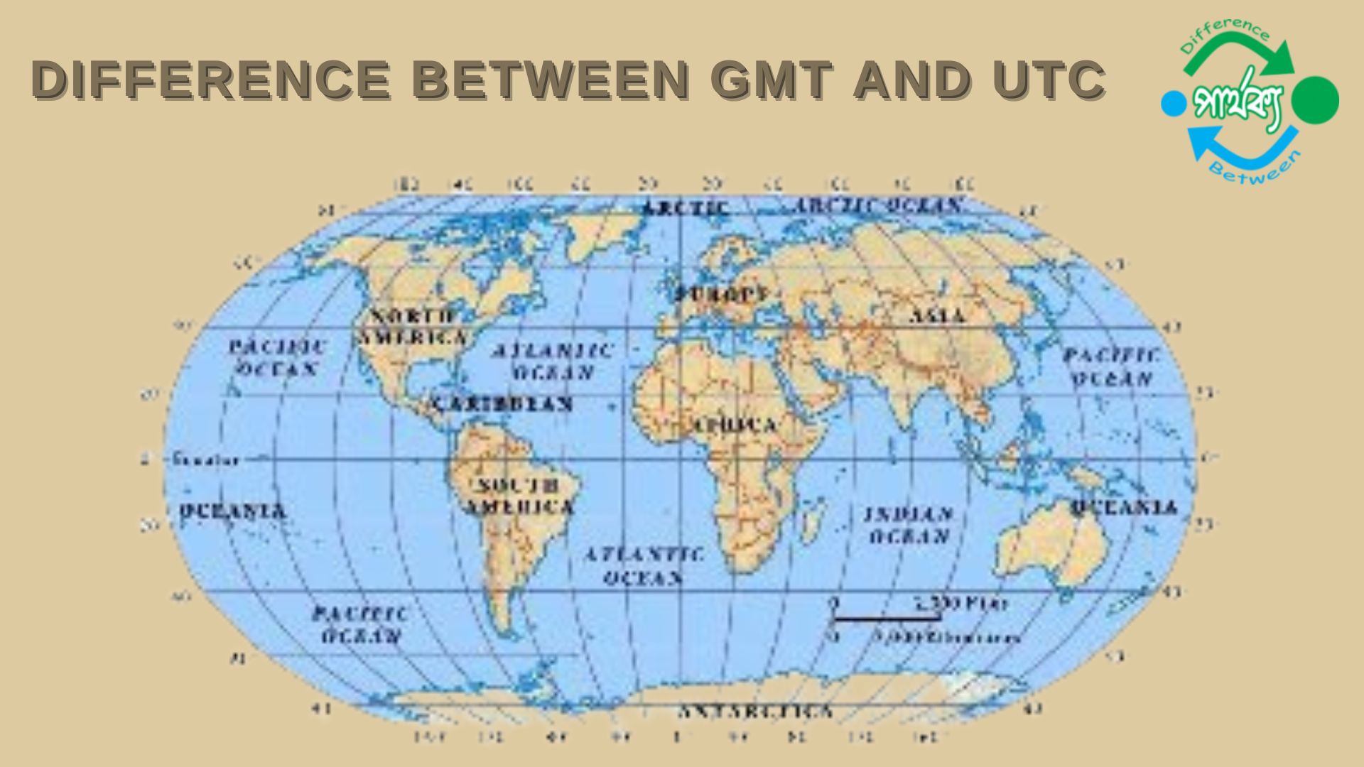 GMT এবং UTC-এর মধ্যে পার্থক্য
